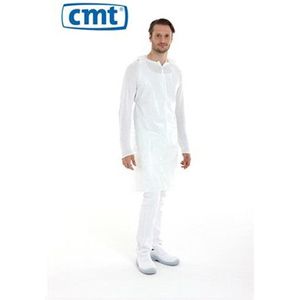 CMT - Schort Geruwd - Wit - 125 x 80 cm - 1000 Stuks