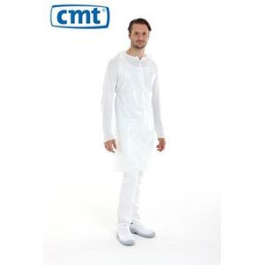 CMT - Schort Geruwd - Wit - 135 x 90 cm - 200 Stuks