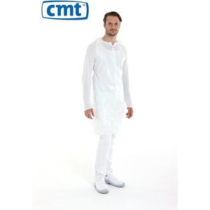 CMT - Kappersschorten - Wit - Polyetheen - 4 Rollen van 50 Schorten