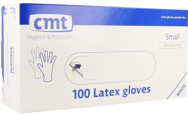 CMT - Latex Handschoenen - Poedervrij - Wit - 1000 Stuks