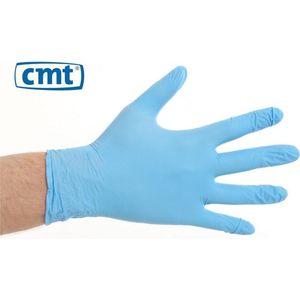 Nitril handschoenen poedervrij large blauw 10x100/ds - 651004 L