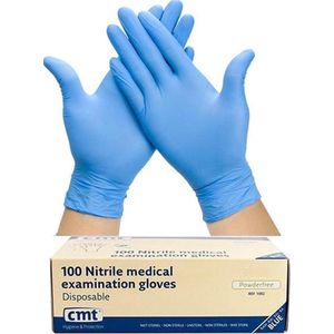Nitrile Handschoenen Ongepoederd blauw Maat XL 100 st.