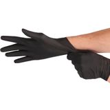 Soft Nitril handschoenen poedervrij Large zwart 10x100/ds - 651303 L