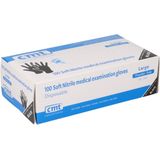 Soft Nitril handschoenen poedervrij Large zwart 10x100/ds - 651303 L