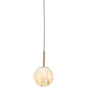 Hanglamp Carrara - Goud/Wit - Ø16cm