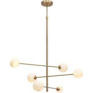 It's about RoMi Carrara Hanglamp - Ø99cm - 6-lichts G9 - Goud