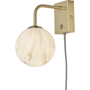 IT'S ABOUT ROMI Carrara wandlamp goud/marmer