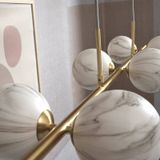 It's about RoMi Carrara Hanglamp - 6-bollen - Goud