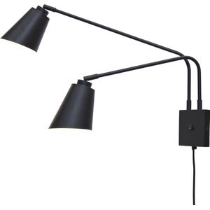 it's about RoMi Wandlamp Bremen - Zwart - 130x60x49cm - 2L - Binnen Modern