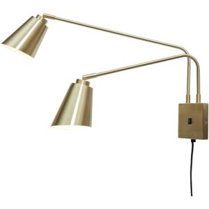 It's About RoMi Wandlamp Bremen - Goud - 130x60x49cm - 2L - Binnen Modern,Luxe