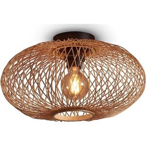 Plafonniere Cango bamboe ellips S/kap dia.40xh.20cm. naturel