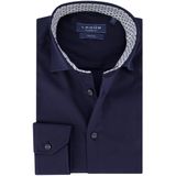 Ledub - Modern Fit - Overhemd - Donkerblauw - Strijkvrij - Heren