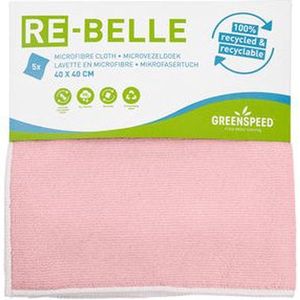 Re-belle Rood - Microvezeldoek van Gerecycled PET - 5 Per Pack