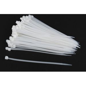 Nylon Tiewraps - Wit - 150 mm - 100 Stuks