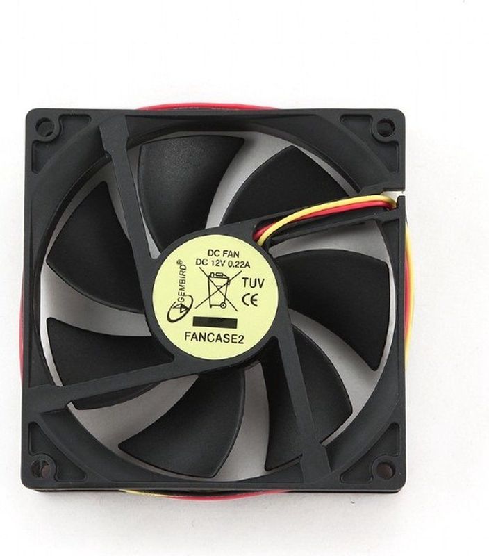 Ventilator (case fan) voor in de PC met glijlager - 92 x 92 x 25 mm