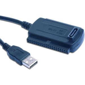 Cablexpert USB-A naar SATA/IDE adapter voor 2,5'' en 3,5'' HDD's/SSD's - USB2.0