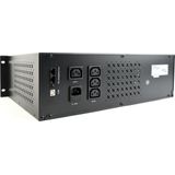 UPS - Rack 1500 VA - Zwart - Line Interactive - Bescherming tegen Stroomuitval