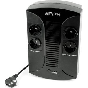 Energenie - UPS Noodstroomvoeding - 650VA - 390W - Zwart