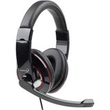 Gembird - Stereo Over-Ear Headset - Zwart/Rood - USB-A - 2 Meter
