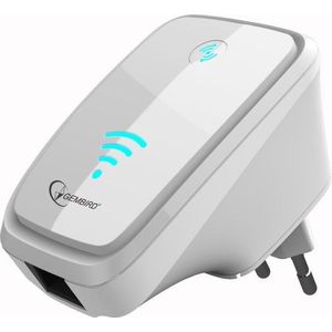 Gembird - WNP-RP-002-W - Wifi Versterker - Wit - 300 Mbps