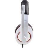 Gembird MHS-001-GW - Koptelefoon met microfoon, glossy wit