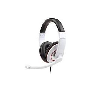 Gembird MHS-001-GW - Koptelefoon met microfoon, glossy wit