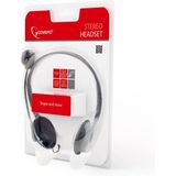 Gembird stereo on-ear headset - 2x 3,5mm Jack / zwart - 1,8 meter