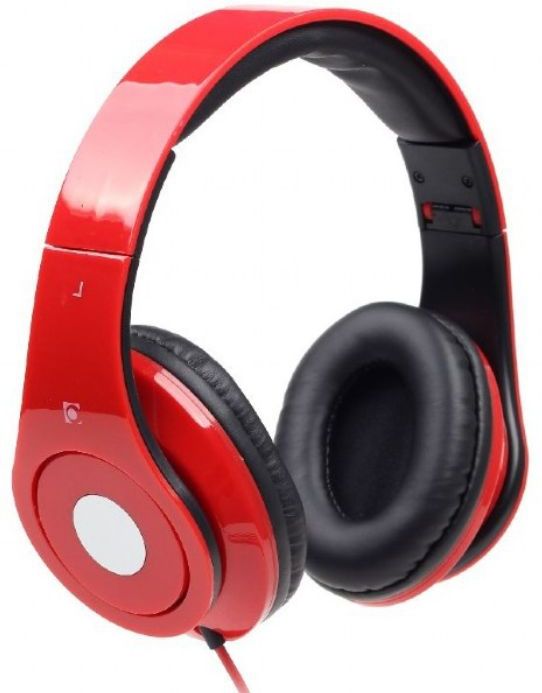 Gembird - Detroit - Koptelefoon - Rood - Vouwbaar - Ingebouwde Microfoon