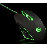 Gembird - Gaming Muis - Groen - USB - 6-Knops - 600-2400 dpi