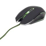 Gembird - Gaming Muis - Groen - USB - 6-Knops - 600-2400 dpi