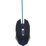 Gembird MUSG-001-B - Gaming muis, zwart/blauw