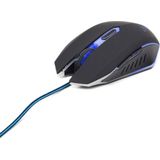 Gembird MUSG-001-B - Gaming muis, zwart/blauw