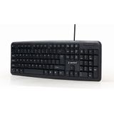 Gembird - Toetsenbord - Zwart - USB - 104 Toetsen
