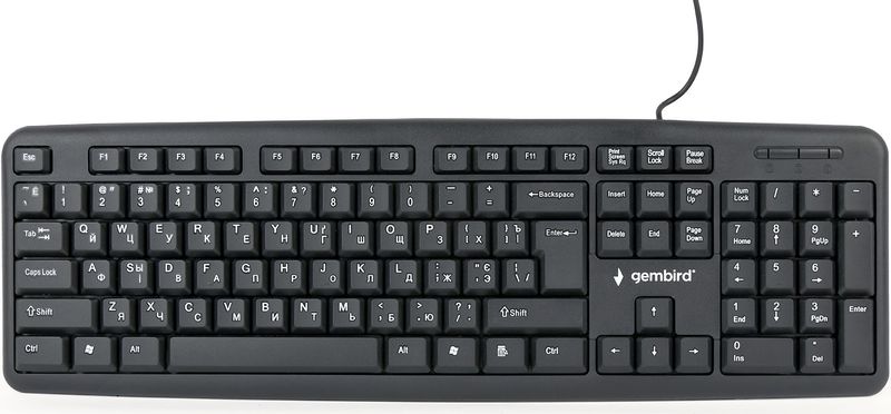 Gembird - Toetsenbord - Zwart - Standaardformaat - 104 Toetsen