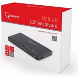 Gembird Harddiskbehuizing - 2.5 Inch SATA - USB 3.0 - Zwart
