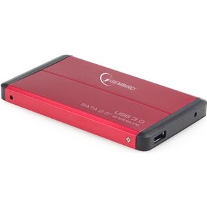 Externe HDD behuizing 2.5' SATA USB3.0 rood
