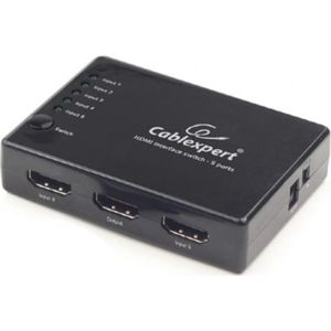 Cablexpert 5-Poorts HDMI Schakelaar met Afstandsbediening