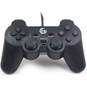 Gembird - Pc Gaming Controller - Zwart - USB - Programmeerbare Knoppen