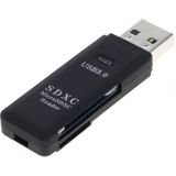 USB Cardreader - USB-A - 2 Kaartsleuven - USB3.0