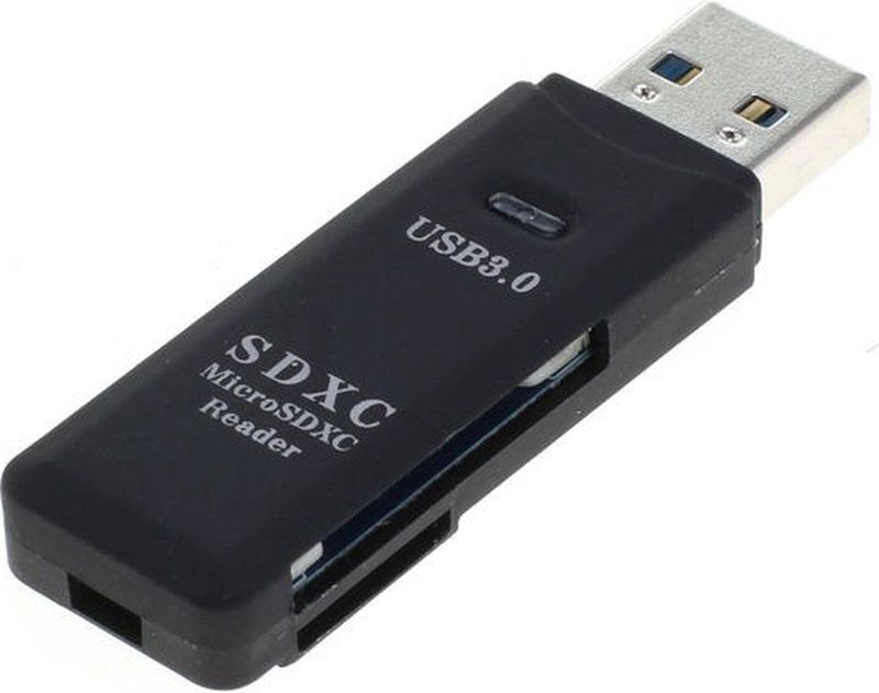 USB Cardreader - USB-A - 2 Kaartsleuven - USB3.0