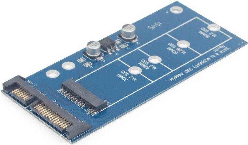 Gembird - EE18-M2S3PCB-01 - Accessoire - Zwart - Adapter voor M.2 naar mSATA