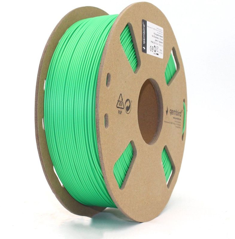 Gembird - PLA Filament - Groen - 1.75 mm - 1400 g