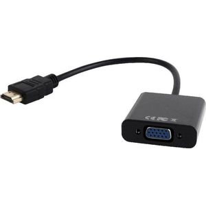 Gembird A-HDMI-VGA-03 video kabel adapter 0,15 m HDMI Type A (Standaard) VGA (D-Sub) Zwart