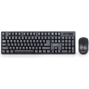 Gembird draadloze USB toetsenbord en muis set - QWERTY (US) / zwart