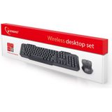 Gembird KBS-WM-02 Draadloos Toetsenbord en Muis