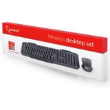 Gembird KBS-WM-02 Draadloos Toetsenbord en Muis