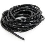 Spiraalband kabelslang - 12mm / 10m / zwart