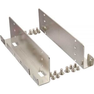 4x 2,5'' HDD/SSD naar 3,5'' slot montage frame / zilver