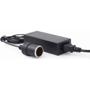 230V naar 12V Omvormer - 5A - Maximaal 60 Watt - Zwart