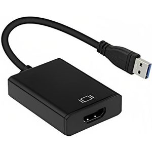 Dolphix USB display-adapterkabel, zwart